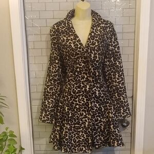 Animal print coat Leopard print size medium